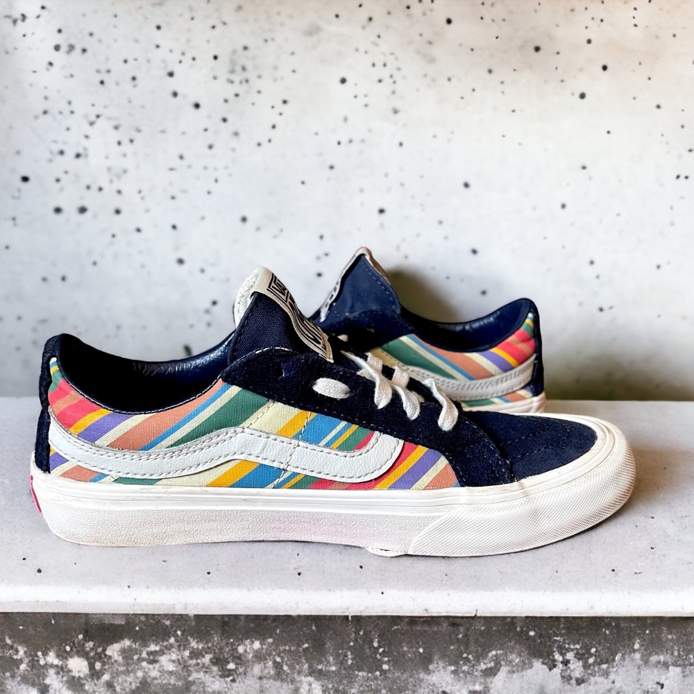 Vans Off The Wall Retro Rainbow multi color Sk8 womens size 8 mens 6.5 shoes